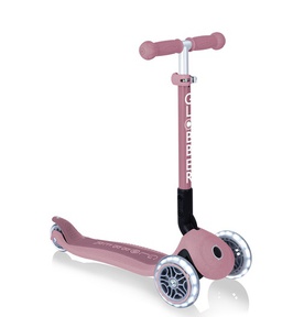 Трехколесный самокат GLOBBER JUNIOR FOLDABLE LIGHTS ECOLOGIC (свет колеса)