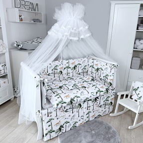 Комплект белья в кроватку Lepre Forest New 6 предметов