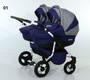 Детская коляска 2 в 1 Verdi Twin для двойни