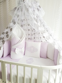 Набор для круглой и овальной кроватки Ecoline ODELIS (19 пред)