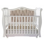 Кровать Кедр Оливия2 (Olivia 2) с мягкой спинкой и фигурными ламелями