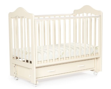 Детская кровать ВЕДРУСС СЛАВИЯ 4 маятник, колеса, автостенка, ящик