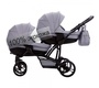 Коляска для двойни Bebetto42 Сomfort PRO 3 в 1 (100% экокожа) 