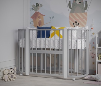 Кровать Incanto Nuvola LUX 6 в 1 с маятником