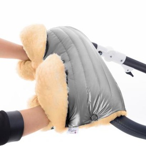 Муфта для рук на коляску Esspero Diaz Lux (натуральная шерсть) 