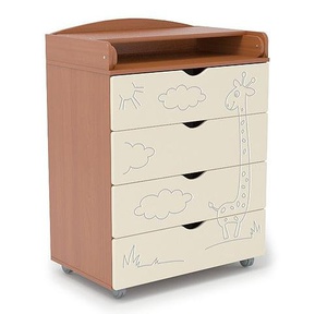 Пеленальный комод СКВ 4 ящика Жираф