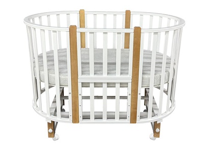 Детская кровать Антел Malenkiy Princ с маятником и колесами 