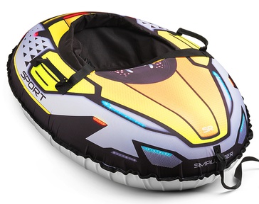 Надувные санки-тюбинг с сиденьем и ремнями Small Rider Asteroid Sport