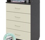 Комод Атон Сириус 604 ЛДСП с шариковыми направляющими 4 ящ.