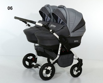 Детская коляска 2 в 1 Verdi Twin для двойни