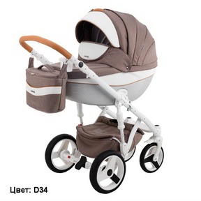 Коляска Adamex Monte Deluxe Carbon 2 в 1