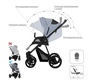 Детская коляска Bebetto Flavio PRO 2 в 1 (100% эко кожа) 