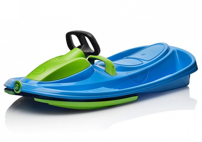 Пластиковые санки-снегокат c рулем и тормозом Gismo Riders Stratos