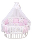 Комплект AmaroBaby Premium в кроватку 18 предметов (6+12 подушек-бортиков) разные расцветки