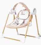 Электронные качели AmaroBaby WOODEN SWING