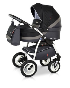 Детская коляска Verdi Optima 3 в 1 с большой люлькой