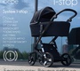 Коляска IBEBE I-Stop Leather 2 в 1 с электронной тормозной системой