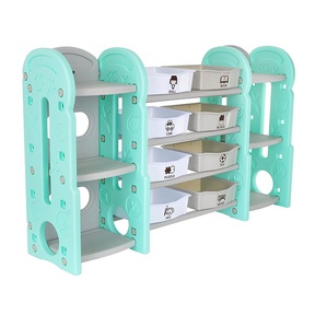 PITUSO Стеллаж для игрушек с ящиками и приставками (2 книжные),4 полки