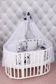 Комплект AmaroBaby Premium в кроватку 18 предметов (6+12 бортиков) 