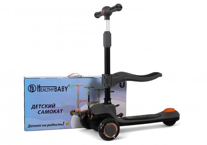 Детский самокат-беговел Rivertoys HB-603 с музыкой и светом 