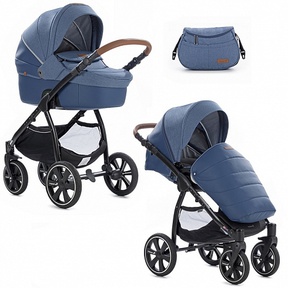 Коляска Noordi Fjordi Melange Leather Sport 2 в 1 с термолюлькой 