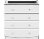 Детский комод Indigo Classic 800/4 c откидным пеленальным столиком, МДФ, ЛДСП
