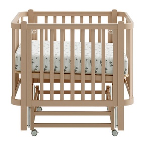 Детская кровать Antemi Terra Light NEW с маятником и колесами