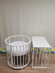 Детская кровать Mika ART LUX 8 в 1 с маятником 