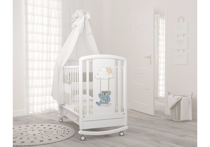 Детская кровать Angela Bella Жаклин колесо-качалка с ящиком