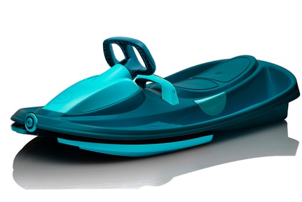 Пластиковые санки-снегокат c рулем и тормозом Gismo Riders Stratos