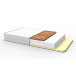 Детский матрас Malika Bico Latex кокос/холлкон/латекс стеганный чехол 120х60х11 см