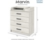 Комод Атон Marvin ЛДСП 800/4