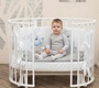 Детская кровать PITUSO MONICA 9 в 1 с маятником 