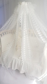 Балдахин в детскую кроватку для новорожденных Ecoline ЛЮКС (разные)