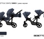 Коляска для двойни Bebetto42 SIMPLE 3 в 1 с автокреслами