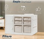 Стеллаж для игрушек Pituso Simple с ящиками