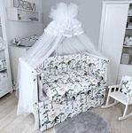 Комплект белья в кроватку Lepre Forest New 6 предметов