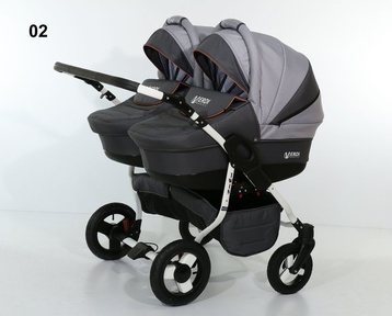 Детская коляска 2 в 1 Verdi Twin для двойни