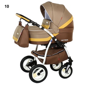 Детская коляска Verdi Optima 3 в 1 с большой люлькой