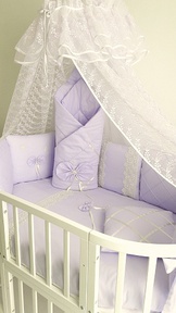 Набор бортиков в круглую и овальную кровать Ecoline Бабочка