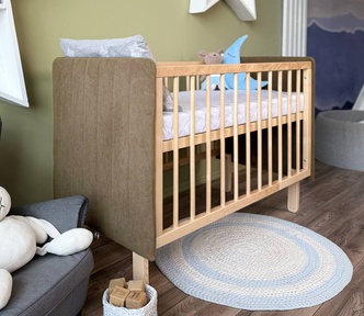 Кроватка для новорожденных Dreams Soft с велюром 