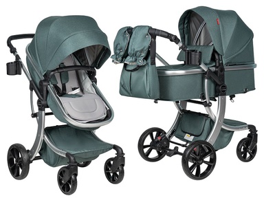 Коляска трансформер Farfello Aimile Original New Silver