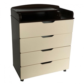 Комод Антел Ульяна (8) 800/4 МДФ с пеленальной доской, с шариковыми направляющими