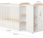 Кровать-трансформер Polini kids French 900 Amis с комодом 