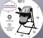 Стул для кормления Nuovita Unico Leggero Nero с функцией качания 