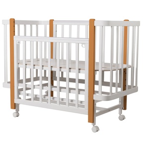 Кровать Indigo Bella 120х60 см с продольным маятником и колесами
