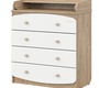 Детский комод Indigo Classic 800/4 c откидным пеленальным столиком, МДФ, ЛДСП