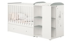 Кровать-трансформер Polini kids French 900 Amis с комодом 