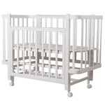 Кровать Indigo Bella 120х60 см с продольным маятником и колесами