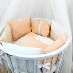 Комплект постельного белья Dreams Зайка в Персиковом 14 предметов 